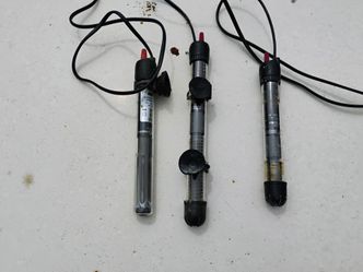 3 AQUARIUM HEATERS