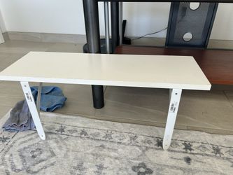 White wooden shelf
