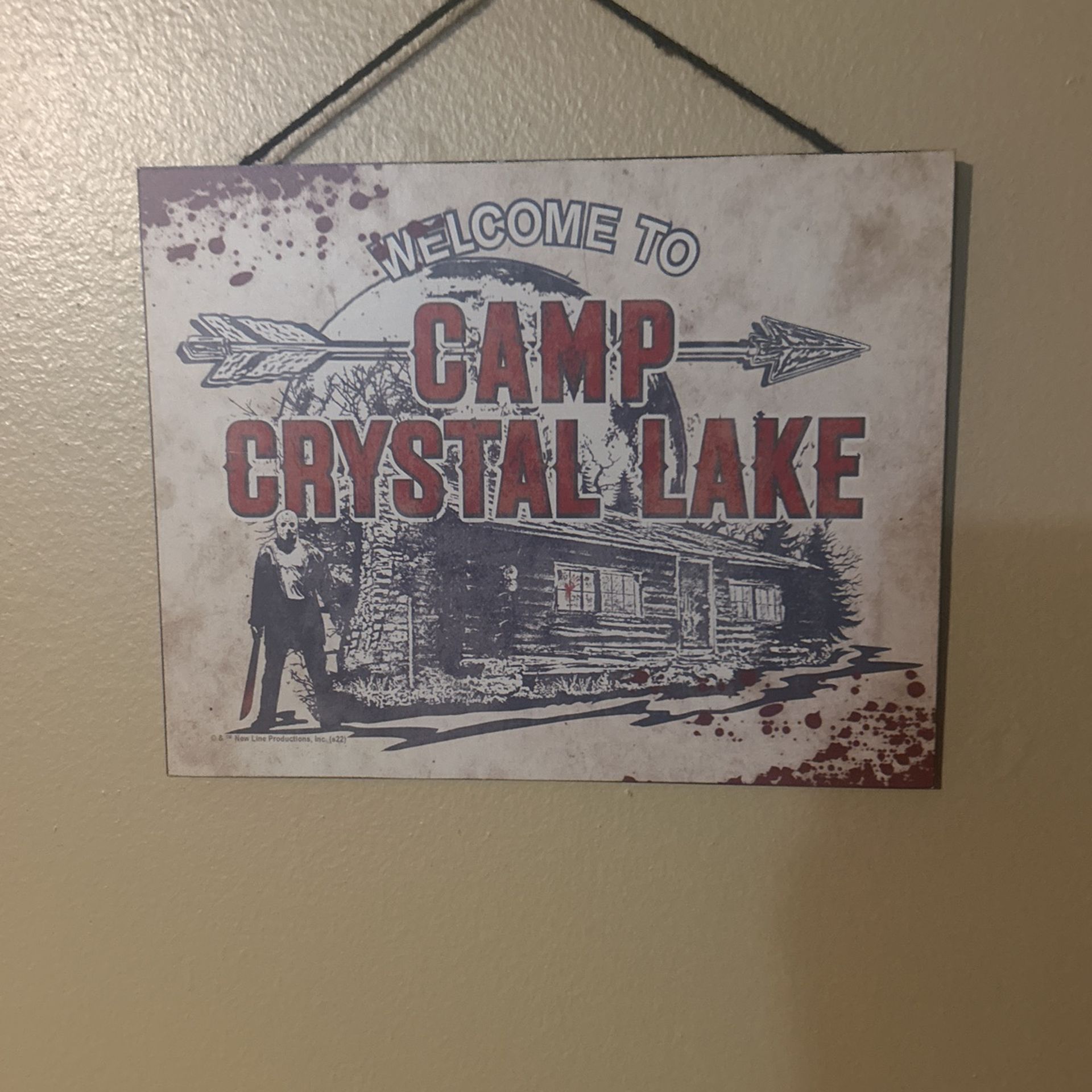 Friday The 13th Camp Crystal Lake Sign