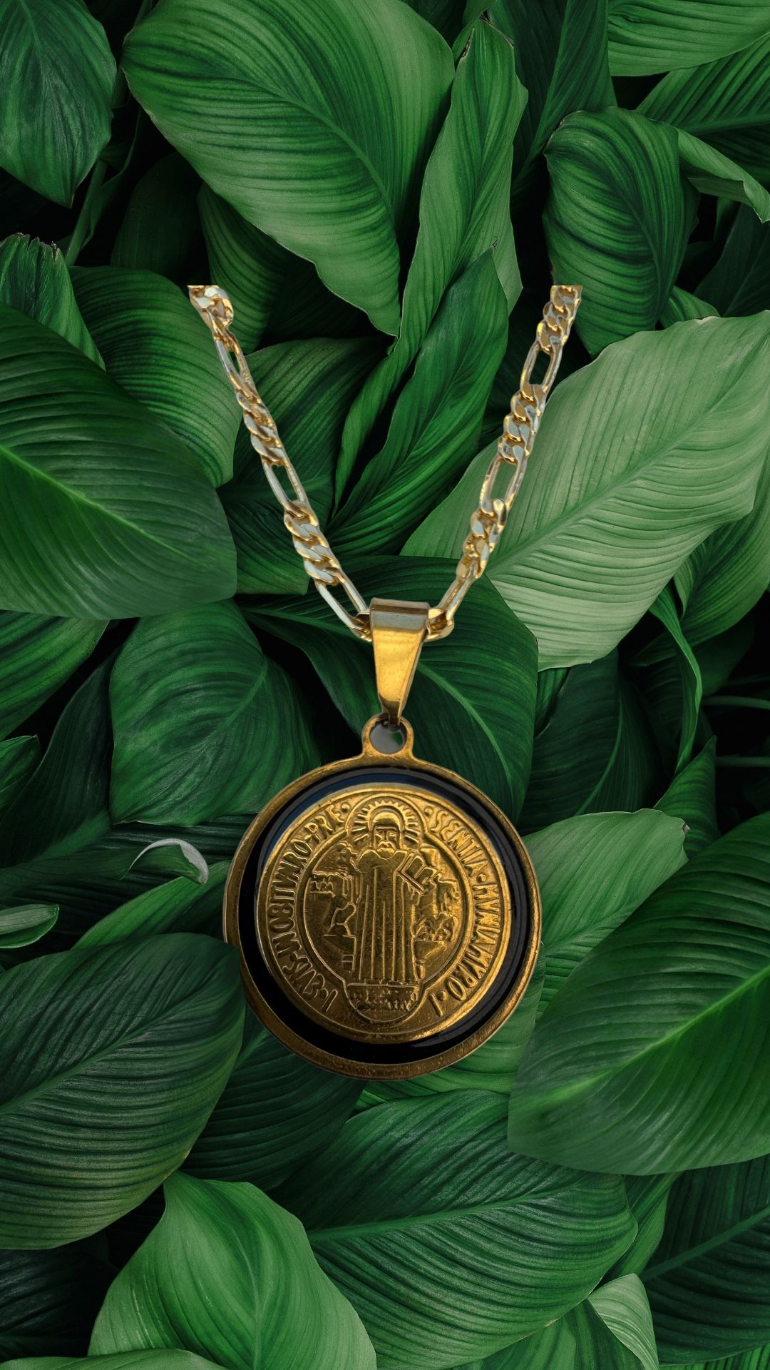 San Benito Medalla Y Cadena