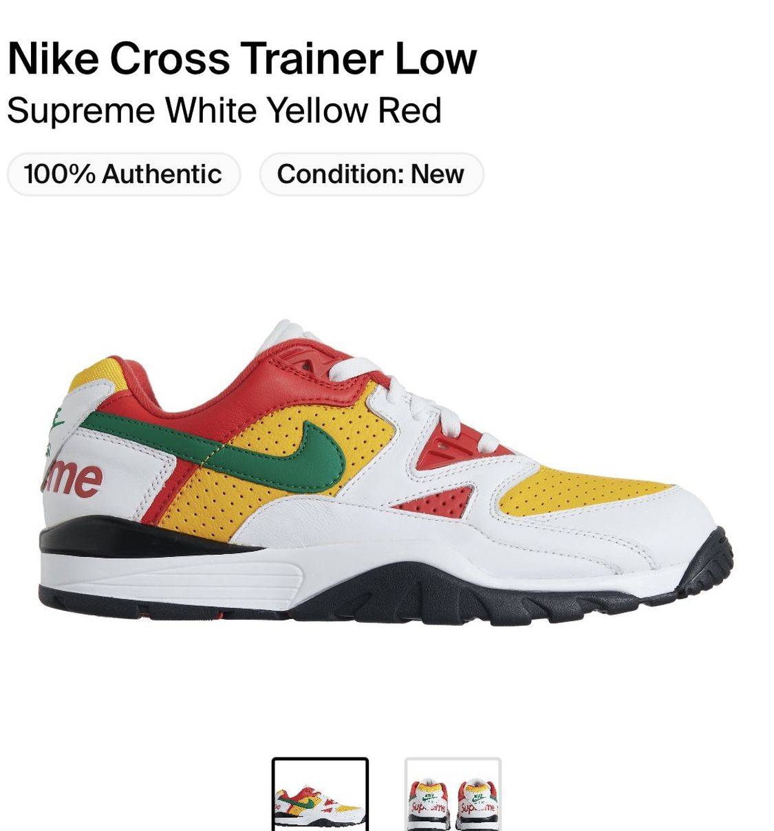 Nike x Supreme cross trainer low