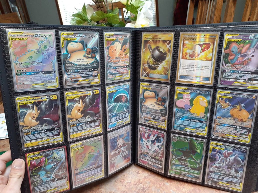 Pokemon full art, ex and gx collection.