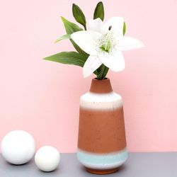 Ceramic Vase Modern Decor Exquisite Tall Flower Vase for Center Pieces Decoration