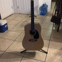 guitar and stand