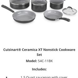 Brand New 11 Piece Set Cuisinart Pots And Pans