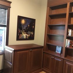 Custom Mahogany standing desk