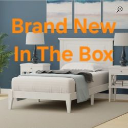 Twin Bed Solid Wood Platform Brand New In the Box