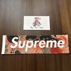 Supreme Blood And Semn Box Logo Sticker