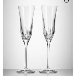 NEW- Waterford Lismore champagne Flutes