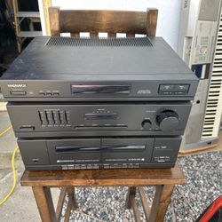 magnavox stereo receiver cassette tape recording and playback deck dolby