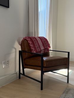 Faux leather chair