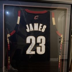 LeBron James Framed Autograph Jersey 