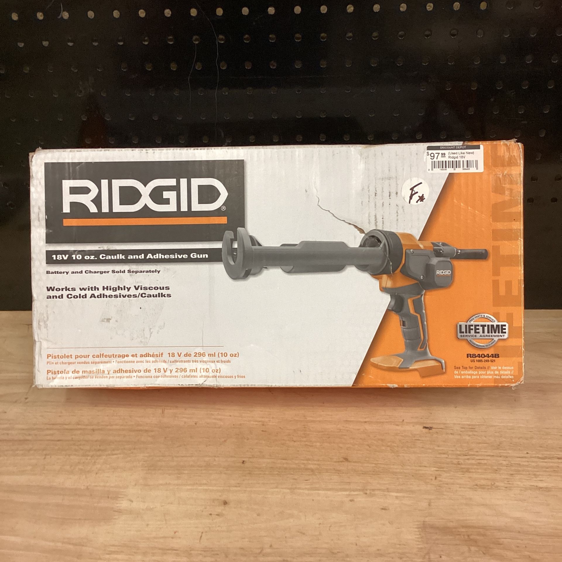 RIDGID 18V Cordless 10 oz. Caulk Gun and Adhesive Gun