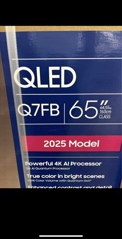 Samsung 65” QLED Q7FB 2025 Model BRAND NEW!!!!!