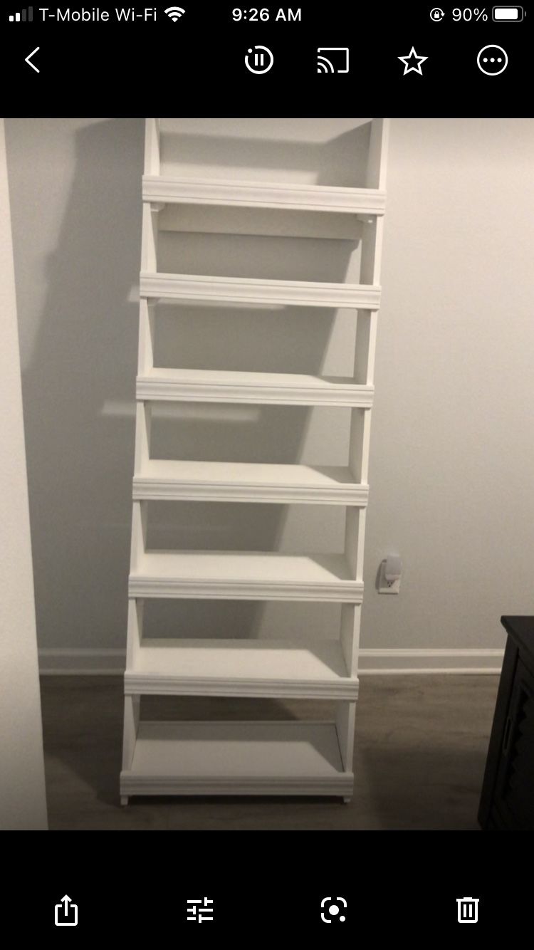 Ladder Shelf For Shoes With 30 Pairs Shoes 
