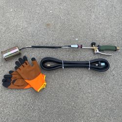 Propane Torch Weed Burner Kit,Blow Torch,Weed Torch With Push Button Igniter and 9.8 ft Hose
