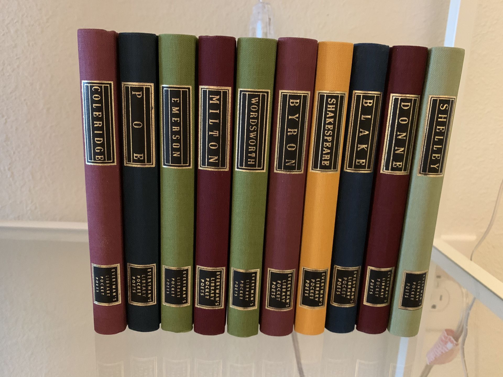Set of 10 Decorative Poetry Books