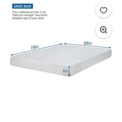 Memory foam Mattress And Xtra Tal Frame 