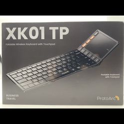 XK01 TP Folding Portable Keyboard Full ProtoArc Foldable Keyboard with Touchpad