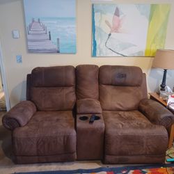 Two Couches Electric Reclining
