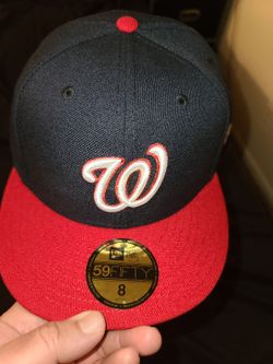 Washington Nationals Fitted Hat Size 8