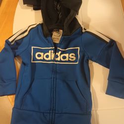 Like New - Toddler -  Adidas Zip Up Sweatshirt