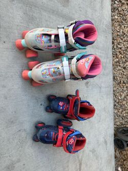 Adjustable Kids Roller Skates Bundle – 2 Pairs – $30