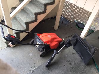 Black and decker electric lawn mower and trimmer/hedger