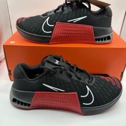 New Nike Metcon 9 TB Mens Size 8 Black Red Gym Training Shoes 
