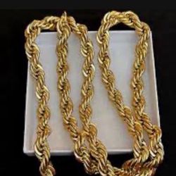 Gold Plated Napier Chain 30’