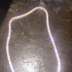 pink diamond necklace with 18k gold
