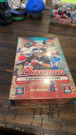 2026 Topps Bowman Football Hobby Box 2 Autos Chrome NFL FACTORY SEALED IN HAND