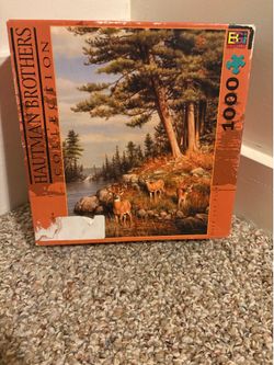 Buffalo Games Hautman Brothers Collection Deer and Pines 1000 Piece Jigsaw Puzzle