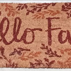 $5.00..."Hello Fall" 18" x 30" Coir Doormat