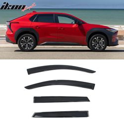 Fits 2023-2026 Subaru Solterra bZ4X Slim Window Visors Acrylic Sun Shade Rain Guard