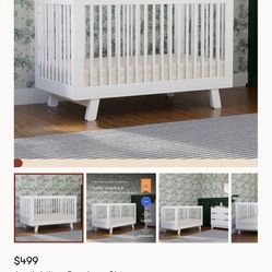 Babyletto Convertible Crib White  