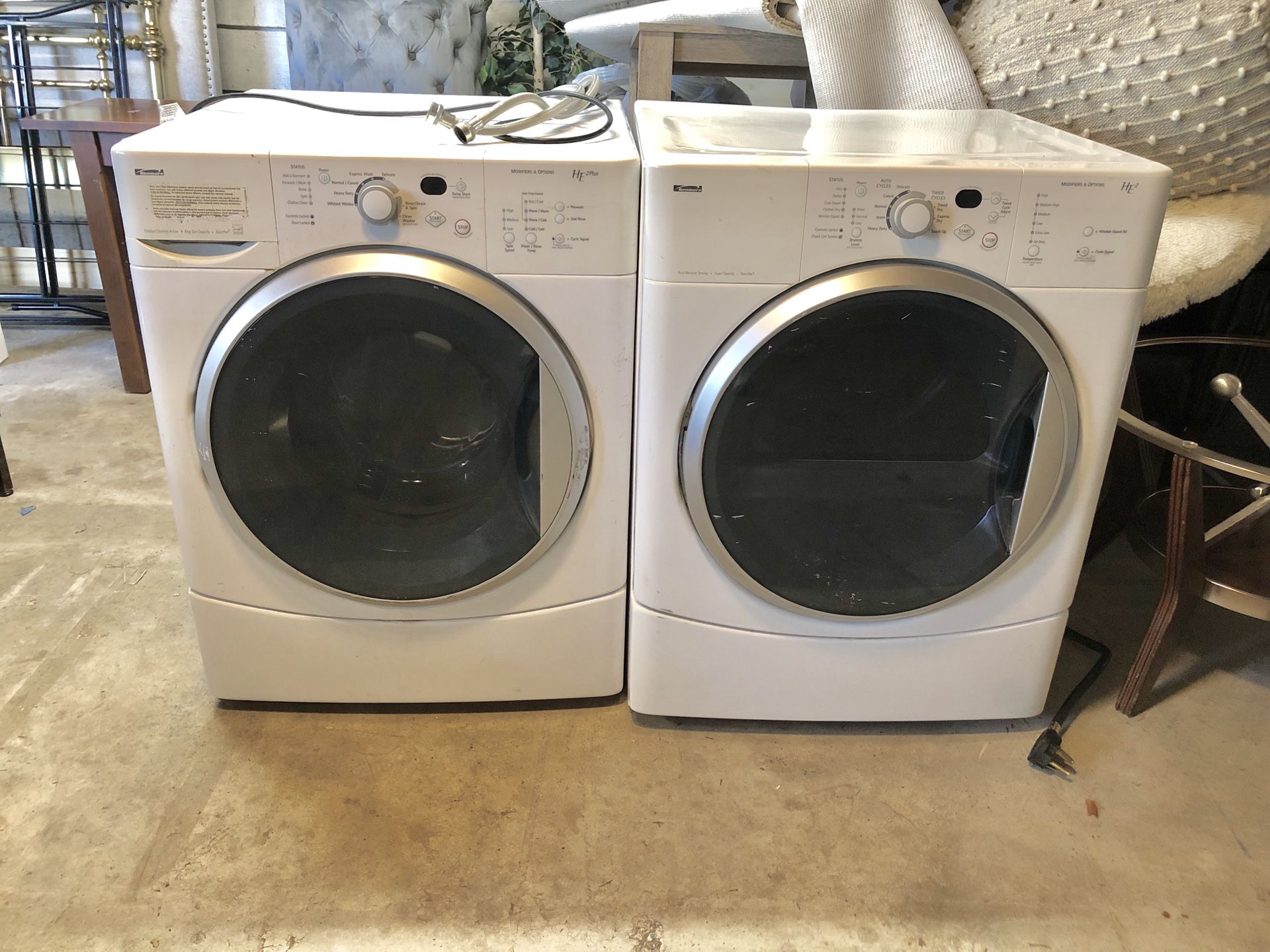 Kenmore Super Capacity Washer & Electric Dryer!