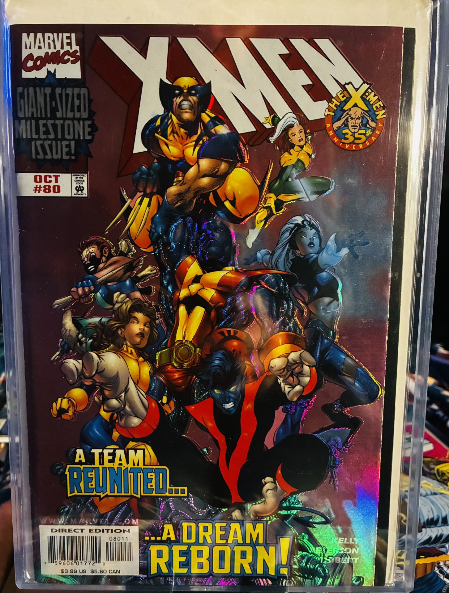 Marvel Comics #12A X-Men Classic The Gentleman's Name Is Magneto / A Fire in the Night, Giant Sized Holofoil Edition