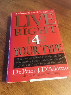 ‘LIVE Right For 4 Your Type’ Hardback Book NEW