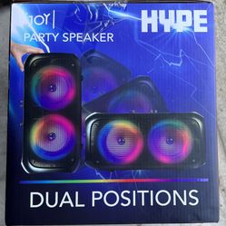 iJoy Hype Ipx4 Wireless Bluetooth Party Speaker With Led Light