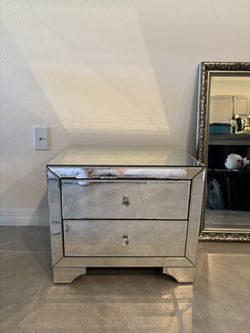 Mirrored Nightstand