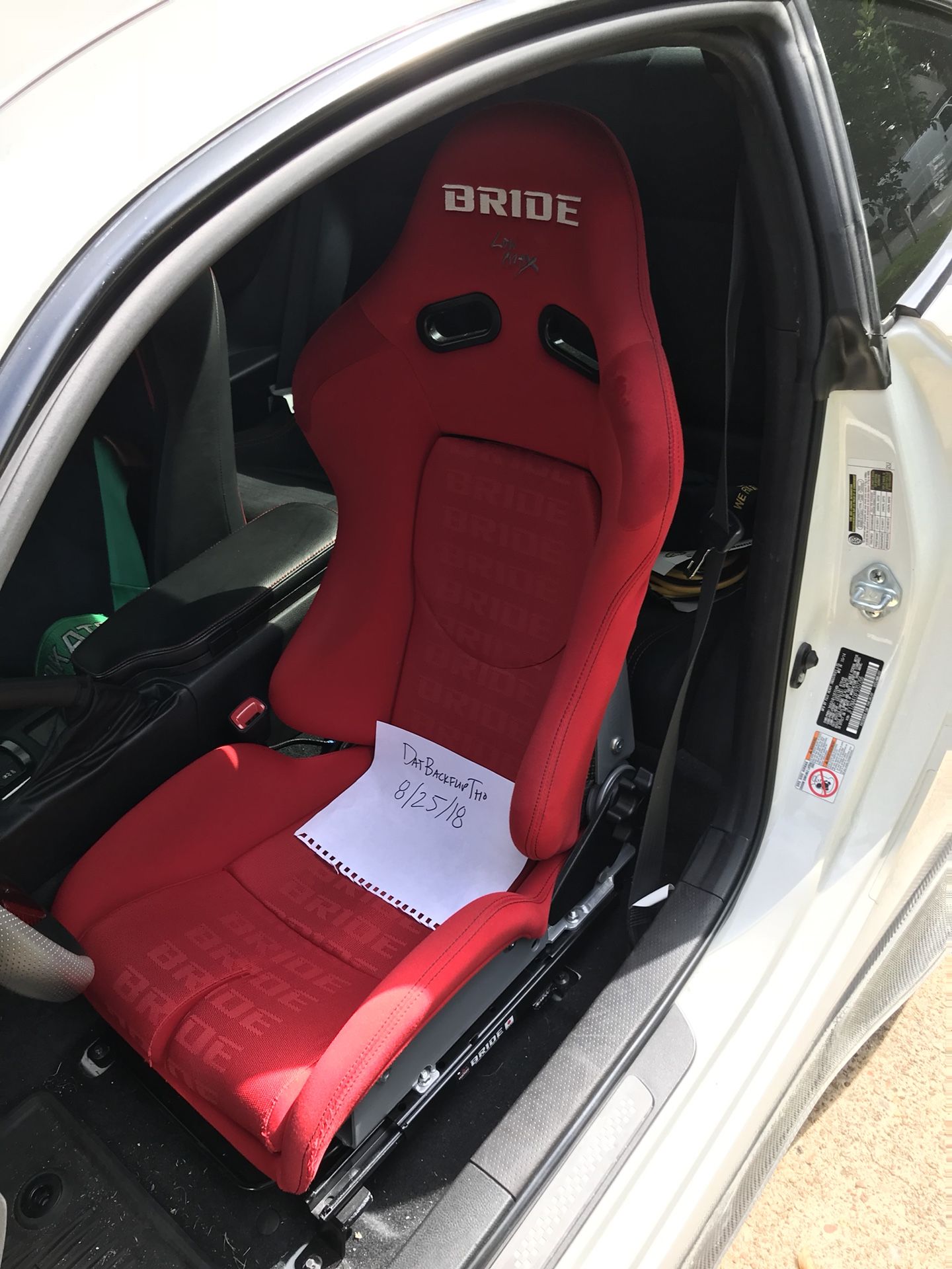 Bride Stradia ii red/carbon kevlar racing seat