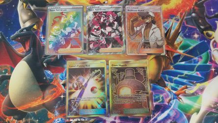 Pokemon Trading Cards TCG Trainers Full Art Secret Rare Rainbow
