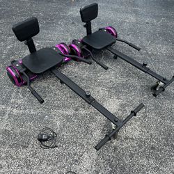 $100 for both! Two Hover Balance Boards with Seat Attachments and Chargers! One of them needs a new battery and isn’t working. The other works great a