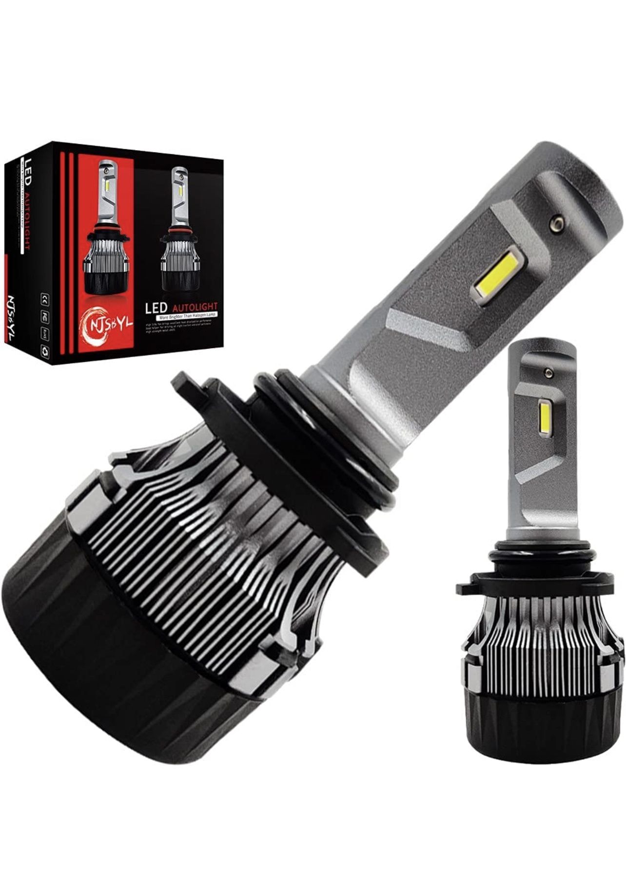 NJSBYL H4 LED Headlight Bulb 9003 Bright 60W 6500K 