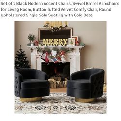 Black Modern Accent Chairs