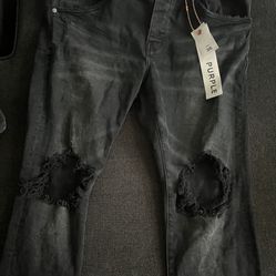 Purple Brand Ripped Jeans 