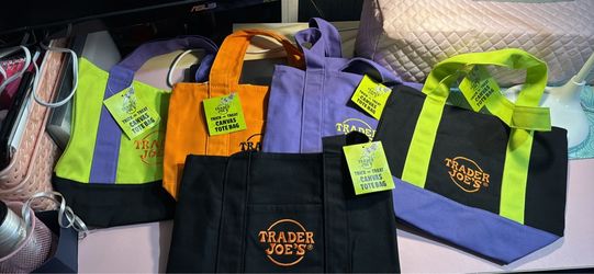 Trader Joe's Trick or Treat Canvas Tote Bags