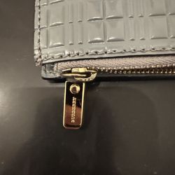 Burberry Wallet Patent Leather grey gray 