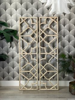 Pottery Barn Shabby Chic Lattice Art Wall Decor | Anthropologie | Farmhouse | Rustic | Vintage | Antique | Crate & Barrel